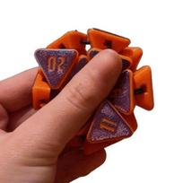 3D Spausdinti D20 Kauliukai Žaislas Streso Nerimo Malšinimo Kauliukai Fidget Žaislas Nešiojamas Kelioninis Daugiakampis Žaidimų Kauliukas Suspaudžiamas Stalo Žaislas violetinė