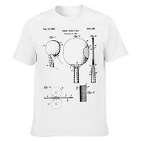 PingPong Table Tennis Sport Lover Crewneck TShirt Drawing Print Short Sleeve Sports Mens T Shirt Hipster Clothing Euro Size S