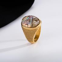 R3360 Classic Men's High Quality 316LStainless Steel Onyx Rings Trend Jewelry 7