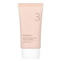 Numbuzin No.3 Porcelain Base-Skip Tone-Up Beige Sunscreen SPF50+ PA++++ Brightening Sun Cream 50ml