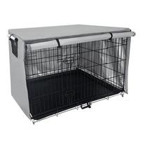 PVC dengto audinio šunų narvo uždangalas Lauko augintinio uždangalas Galimi dydžių pasirinkimai gray 63.5 * 48cm gray