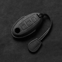 Fit For Nissan Qashqai X-Trail T31 T32 Juke J10 J11 Tiida Altima Pathfinder Kicks Genuine Leather Smart Key Fob Remote Case Cover Housing Key Ring