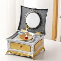 Classic Rotating Ballerina Music Box Hand Crank Jewelry Box With Drawer Elegant Style Christmas Gift For Girls And Music Lovers auksas