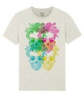 Frida Kahlo Skull T Shirt Jersey Women Cotton Art Flowers Skull T-shirt Tops Tees Unisex Man S