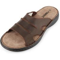 Riesot Men's Slide Sandals Comfortable Summer Mules with Lightweight Rubber Sole for Sea Beach Outdoor Activities EU Sizes 42-47 none