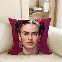 Art F-Frida K-Kahlo Various Sizes Square Pillow Case For Car Home Bedchamber Decor Peach skin 18*18(CM)-1Pcs