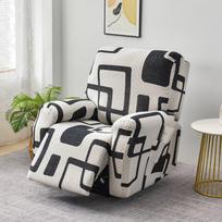 New 1/2/3 Seat Recliner Cover Stretch Couch Cover For Recliner Sofa Chair Cover For Kids, Pets, Dog And Cat 1-seat (4pcs)