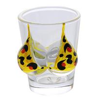 Leopard Print bikini Shot Glass Sexy Body Liquor Vodka Glass Cup For Bar Party 50ml <50ml geltona