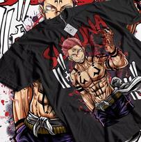 Sukuna Tshirt Gojo Satoru Megumi Itadori Yuji Jujutsu Kaisen Gift Shirt Black S