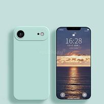 For iPhone 17 Air Case Liquid Silicone Plain Case For iPhone Air Cover TPU Anti-drop Phone Protector For iPhone 17 Pro Max Case iPhone17 šviesiai žalios spalvos