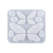 Butterfly Wings Auskarai Dervos formos raktų pakabukas Silikono forma Automobilių pakabučiams Krištolo epoksidinės dervos formos Papuošalų gamybos forma LM