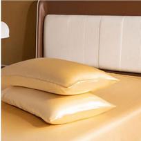 1pcs Pillowcase for Hair and Skin, Silk Satin Pillowcase Pillow Cases Set of Silky Pillow Cover with Envelope Closure 51x76cm smėlis