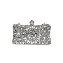 Diamonds Frame Shoulder and Crossbody Evening Bags Super Cool Unique Design Party Handbags for Women  Fashion New brown