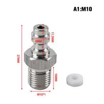 Pcp Dažasvydžio Pneumatinė Greito Jungimo Jungtis 8Mm M10X1 Išorinis Kištukinis Adapteris 1/8Npt
