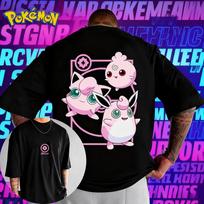25 Vasaros Pokémon Anime Wigglytuff Charizard Prekinis ženklas 100% Medvilnės Spausdinti Marškinėliai Vyrams Harajuku Universalūs Trumpomis Rankovėmis Laisvi 4XL
