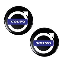 14MM Nuotolinio automobilio rakto lipdukai Emblema Automobilių aksesuarai Volvo XC90 XC60 XC70 XC40 V90 V60 V40 C70 C30 S80 20Pcs juoda