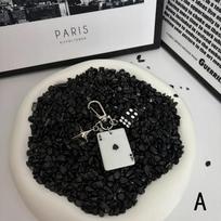 Poker and Dice Keychain Multielement Heart Shape Pendant Key Ring Couple Family Keychain Pendant