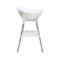 Newborn Stand-Up Baby Bathtub with Elevated Shower Basin - No Bending Needed
