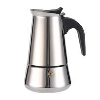 Octagonal Moka Pot Aluminum/Stainless Steel Stovetop Espressos Maker Multi-Purpose Coffee Pots for Outdoor Home Kitchen Office