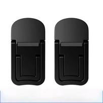 2PCS Mini Foldable Laptop Stand Portable Computer Keyboard Riser with 2 Adjustable Angles Self-Adhesive Invisible Notebook Stand