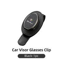 zvhkm2 Car Sunglasses Clip Sun Visor Glasses Holder Card Storage Stand For Alfa Romeo Giulia Stelvio Giulietta 159 Tonale Brera Disco