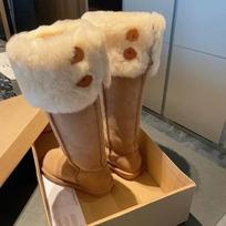 Platform Lamb Hair Snow Boots for Women  Autumn Winter New High Tube Fur Integrated Warm Plush Boots Cotten Shoes 2024 35 chaki