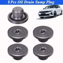 5Pcs Engine Oil Pan Drain Sump Plug Screw Bolt For Vauxhall Astra J H CORSA B C Durable Automotive Parts Oil Drain Sump Plug