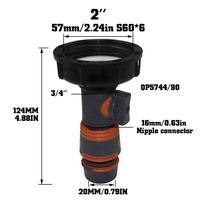 Garden Hose Tap Shut Off Valve Fitting IBC Connector Pipe Coupler Stop Water Connection Repair Joint Irrigation System Adapter