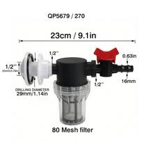 1/2 3/4 1 Inch Watering Filter For IBC Tank Tap Adapter S60 Ton Barrel Joint Garden Irrigation Aquarium Pump Water Gun Strainer (as the picture,Filter Kit)