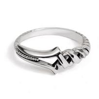 Anime Spear Of Longinus Rings Unique Design Sword Rings Creative Silver Unisex Adjustable Rings Adults Birthday Gifts