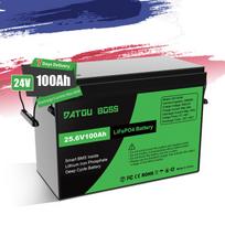 24V 100Ah LiFePO4 Battery, 100A BMS, Low Temp Cut Off, Deep Cycle for Trolling Motor, Boat, RV, Solar, Camping, Off Grid 24 V 100 Ah