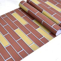 [Vintažiniai plytų tapetai] Vintažinis plytų vinilo rulonas (1 ritinys) - Komercinės klasės lipni tapetai nuomai ir verslui 60cm*1m gray