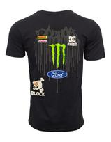 Batai Ken Block 43 Marškinėliai su rėmėjo logotipu S