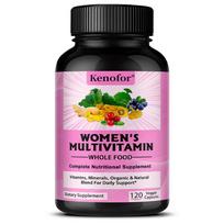 Women's Multivitamin Whole Food Complete Nutritional Supplement with Vitamins & Minerals, 120 Veggie Capsules 120PCS