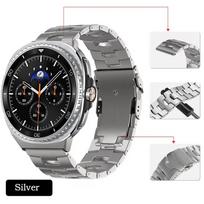 Titanium Metal Strap for Samsung Galaxy Watch Watch Ultra 2025 47mm Wristband for Samsung Galaxy Watch 8 40mm 44mm Classic 46mm Galaxy Watch 8 44mm sidabras
