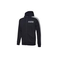 Puma Hooded Zip-Up Sweatshirt Jacket Men Tops Black 845162-01 S gray
