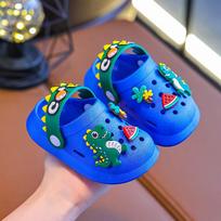 Žavingi animaciniai batai mažiems vaikams, neslystantys uždarų pirštų dizainai, skirti 2–6 metų berniukams ir mergaitėms Size 21-22, fits 12.5 cm foot, approx 1 year old tamsiai mėlyna spalva