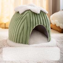 Šiltas ir vėjui atsparus Arkties iglu katėms rudenį ir žiemą Katės lizdas šunims Mielas moliūgo formos šunų namelis Jurtos augintinio lizdas S: 35 * 35 * 32cm