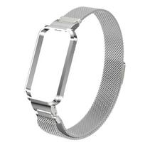 Magnetinė kilpa, skirta Xiaomi Smart Band 8 aktyviam laikrodžio apyrankės dėklo apsaugai Prabangi metalinė apyrankė, skirta Mi Band 8 aktyvi apyrankė Xiaomi band 8 Active sidabras