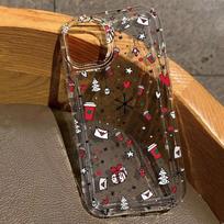 Luxury Cartoon Christmas Case for Samsung Galaxy A55 A54 A15 A14 A35 A52 A53 A34 A13 S24 S21 S22 Ultra S23FE Soft Airbag Cover For A34