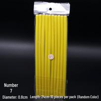 Salon Perm Heat-Insulated Cold Wave Hair Curlers and Shaping Sponge Tools yellow