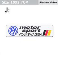 VW Volkswagen Jetta MK5 Golf 1 vnt. Automobilio stiliaus aliuminio lydinio emblemos lipdukas Volkswagen GTI R-Line R Polo Golf Passat Scir
