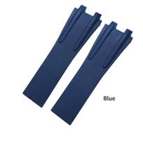 Silicone Rubber Watchband 26mm Fit for Ulysse Nardin Blue Black Sport Waterproof Watch Strap Folding Buckle Watch accessories 26mm