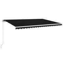 vidaXL Automatinė ištraukiama markizė, antracito spalvos, 500x350cm