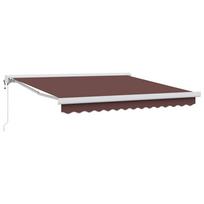 vidaXL Automatinė ištraukiama markizė, rudos spalvos, 300x250cm