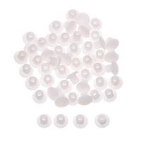 50Pcs Useful Grommet Hardware Exterior Drill Hole Plug Screw Decor Dust Plug Stopper Furniture Hole Covers Protective Cap (white,5mm) balta