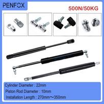 1 PC 270mm-350mm 50kgs/500N Universal Strut Bars Gas Spring Shock Absorber Hydraulic Lift Support Strut Bar RV Bed Car Machine 22-10-100-270