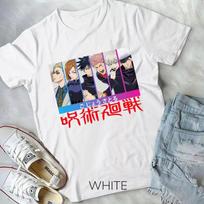 Satoru GojoYuji Megumi Fushiguro NobaraJujutsu Kaisen TShirt White S