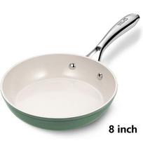 LMETJMA CS Nonstick Frying Pan Skillet Non Stick Skillet Kitchen Omelet Pan with Ceramic Coating Compatible with Induction