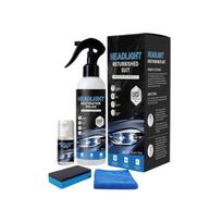 Headlight Restoration Kit 180ml Car Headlight Polish and Cleaner Set for Restoring Clarity Removing Yellowing and Oxidation with Mild Formula juoda